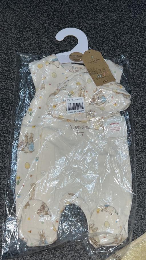 Buy & Sell Leicestershire Leicester - Photos for Peter Rabbit Easter Baby Grow & Hat