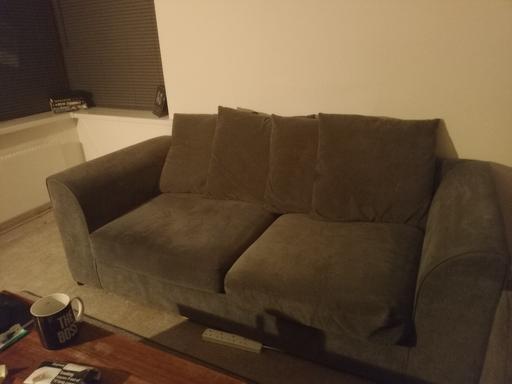 Buy & Sell South Yorkshire Sheffield - Photos for grey 3 seater & 2 seater with footstool