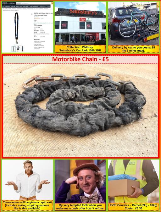 Vehicles West Midlands Sandwell - Photos for Motorbike Chain 9.5mm thick – 1.5 metres long