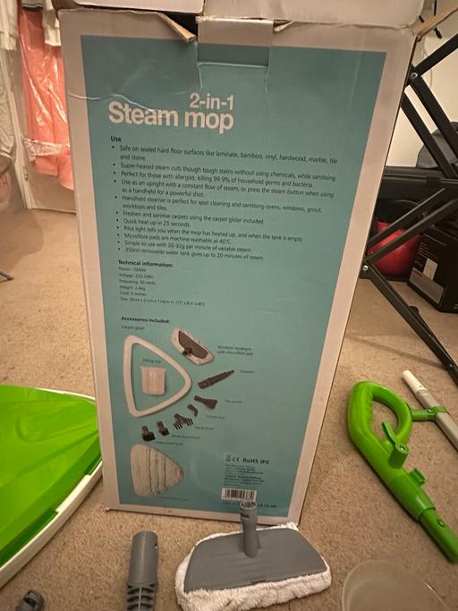 Buy & Sell South East London Elmstead - South East London - Photos for Lakeland 2-in-1 Steam Mop for Sealed Floors