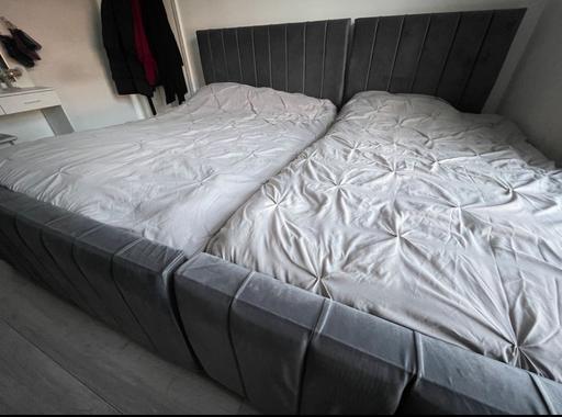 Buy & Sell Merseyside Wirral - Photos for Panel plush velvet bed frames double & single