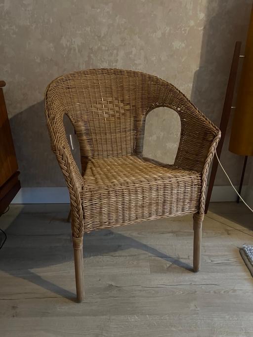 Buy & Sell Worcestershire Bromsgrove - Photos for Vintage style Ikea wicker rattan tub chair