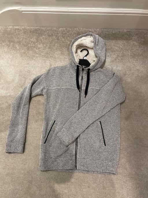 Buy & Sell Hertfordshire Hertsmere - Photos for Grey Textured Hooded Jacket