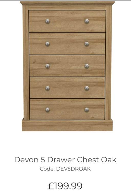 Buy & Sell West Yorkshire Leeds - Photos for 5 drawer chest