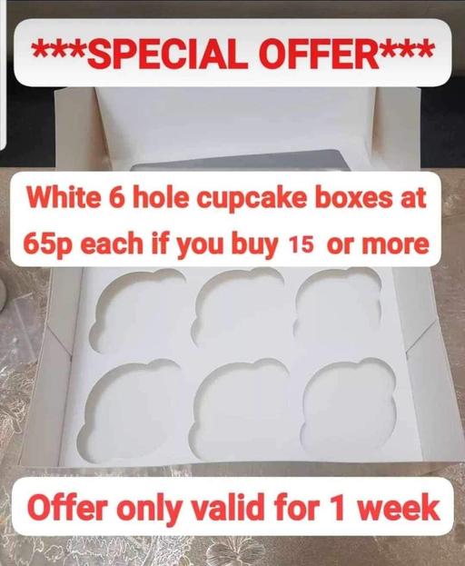 courses West Midlands Birmingham - Photos for 6 hole cupcake boxes (offer at 65p each)