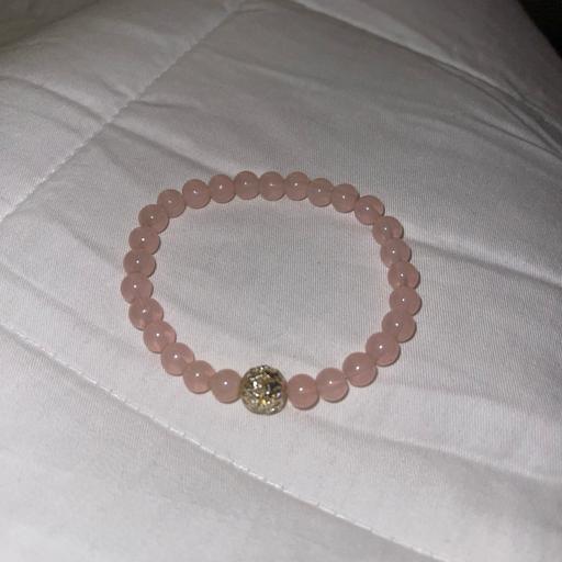 Buy & Sell Leicestershire North West Leicestershire - Photos for Handmade pink crystal silver beaded bracelet