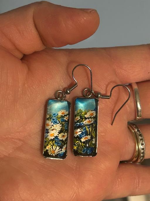 Buy & Sell Staffordshire Tamworth - Photos for Glass earrings with meadow and camomile