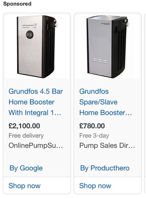 Buy & Sell Central London Tower Hill - Central London - Photos for Grundfos Home Boost 4.5 Bar Water Booster pum