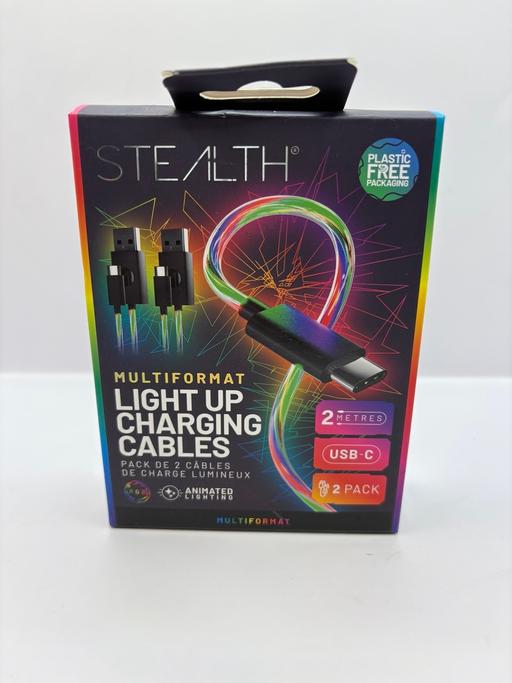 Buy & Sell Greater Manchester Wigan - Photos for Stealth Light-Up Charging Cables 2m Twin Pack