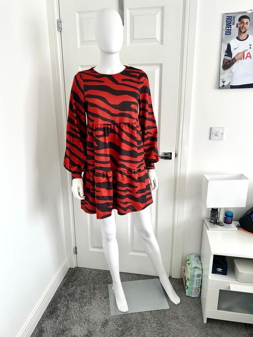 Buy & Sell Warwickshire Nuneaton and Bedworth - Photos for River Island Zebra Print Smock Dress Size 8