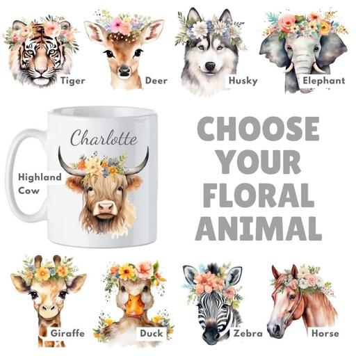 Buy & Sell Powys Knighton - LD7 - Photos for Printed Floral Animal Mug