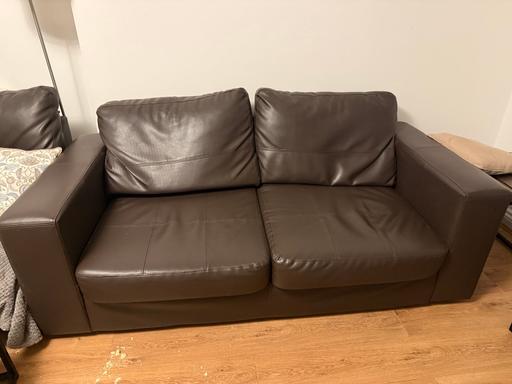 Buy & Sell West Midlands Birmingham - Photos for Brown 2 seater leather sofa