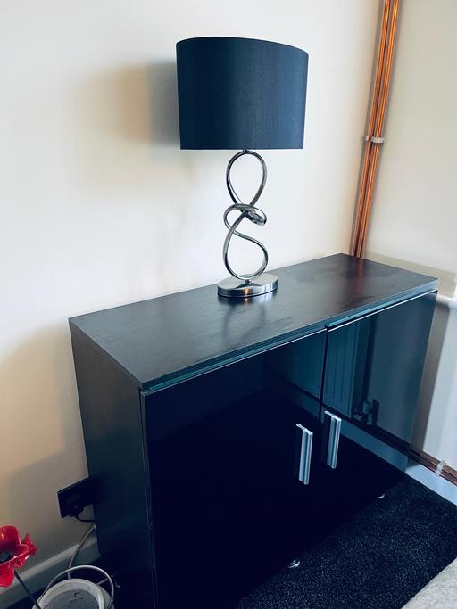 Buy & Sell West London Hounslow - Photos for Black wood & high gloss doors sideboard