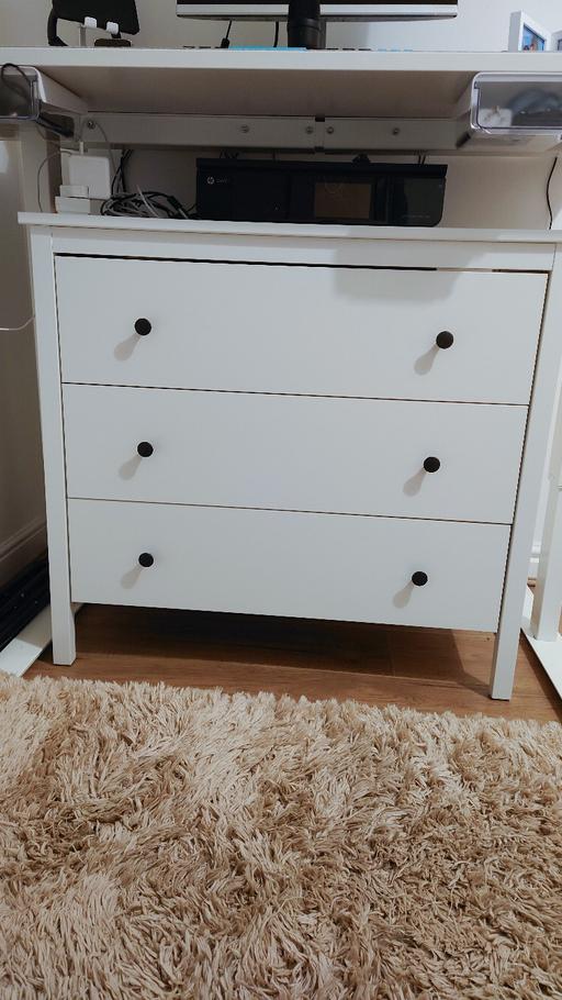 Buy & Sell Derbyshire High Peak - Photos for IKEA Koppang white chest of 3 drawers.