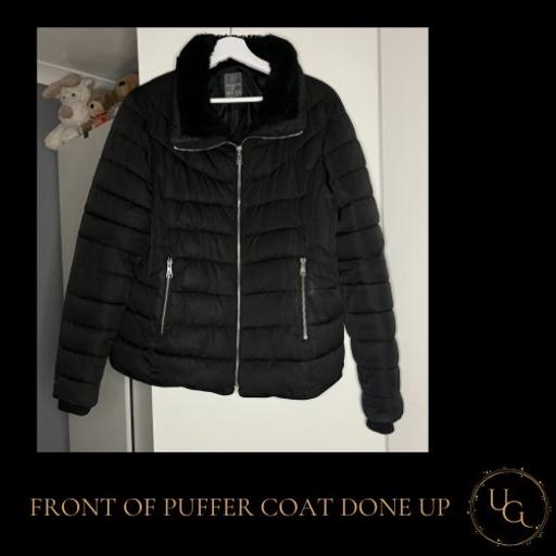 Buy & Sell Kent Dartford - Photos for Primark black puffer coat with zip & faux fur