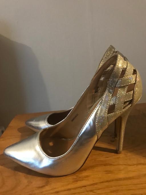 Buy & Sell Buckinghamshire Milton Keynes - Photos for Silver high heels shoes size 37