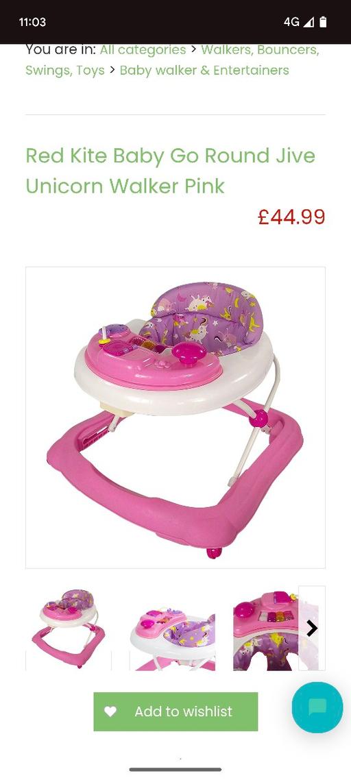 Buy & Sell County Durham Stockton-on-Tees - Photos for Girls baby walker