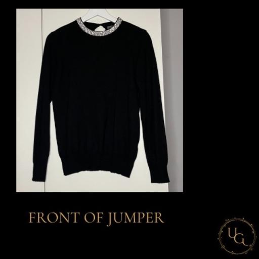 Buy & Sell Kent Dartford - Photos for Primark black jumper with silver diamond neck