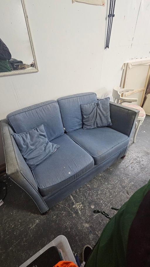 Buy & Sell South West London Tooting Broadway - South West London - Photos for 2 seater sofa, blue