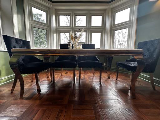 Buy & Sell Surrey Woking - Photos for Marble Top Dining Table 6 Chairs