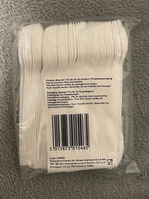 Buy & Sell Warwickshire Nuneaton and Bedworth - Photos for 1 pack of 100 teaspoons white disposable