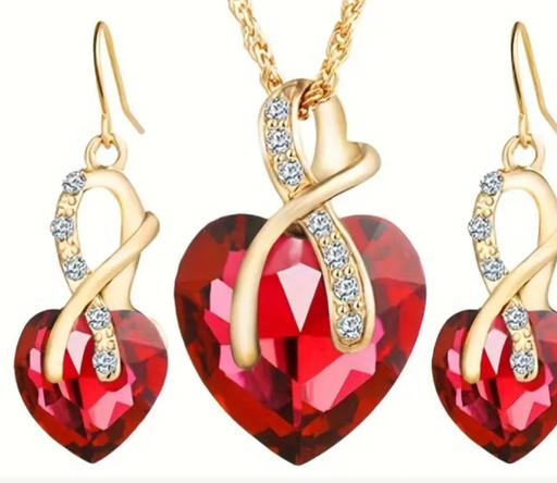 Buy & Sell South West London South Kensington - South West London - Photos for Necklace Artificial Crystal Glass Red with Ea