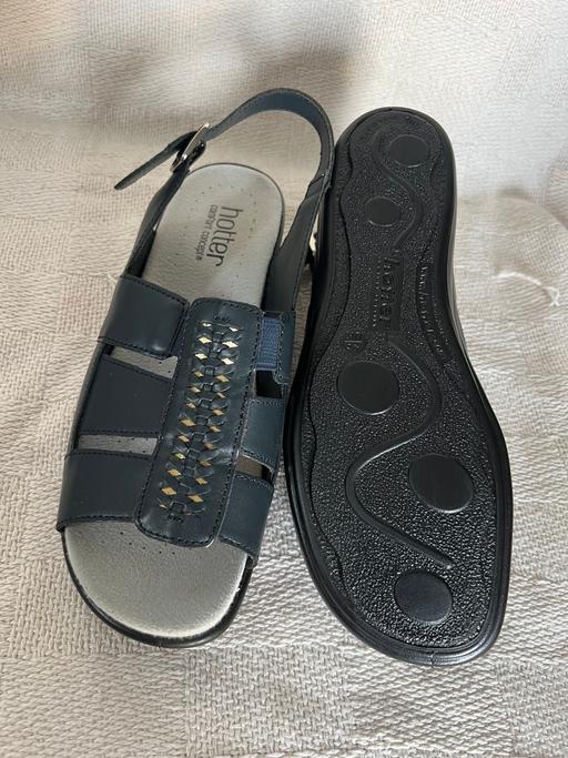 Buy & Sell Bedfordshire Central Bedfordshire - Photos for Hotter Women’s Black Leather Sandals Size 4.5