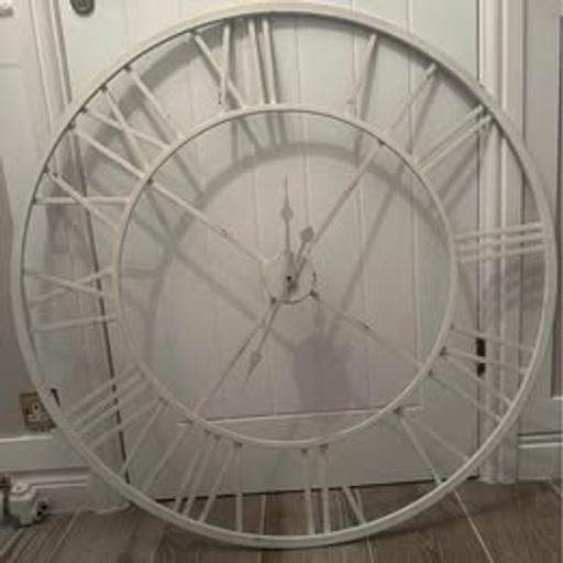 Buy & Sell Nottinghamshire Ashfield - Photos for Huge 40in Steel Battery Operated Wall Clock