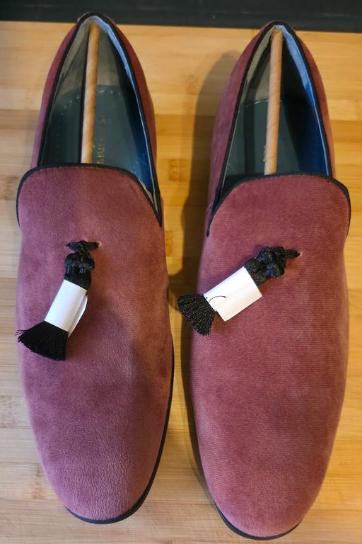 Buy & Sell West Midlands Wolverhampton - Photos for Oswin Hyde Salmon Velvet Formal Shoes