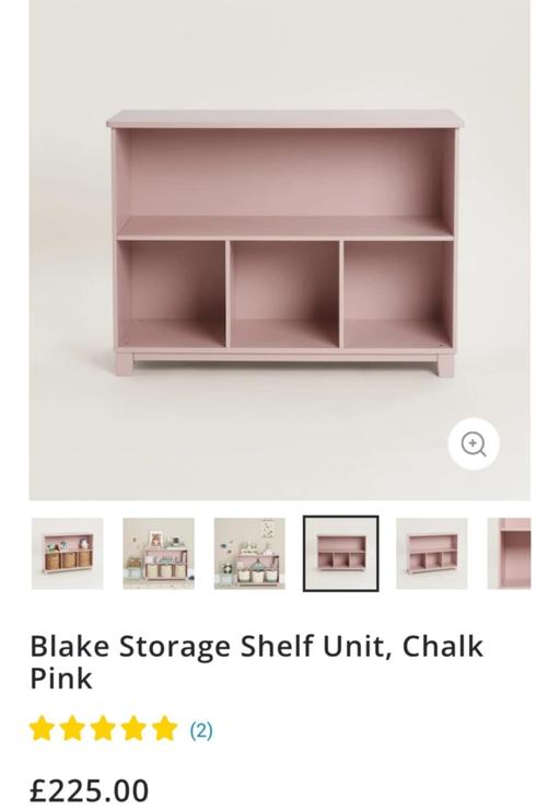 Buy & Sell West Midlands Dudley - Photos for Blake Storage Shelf Unit, Chalk Pink