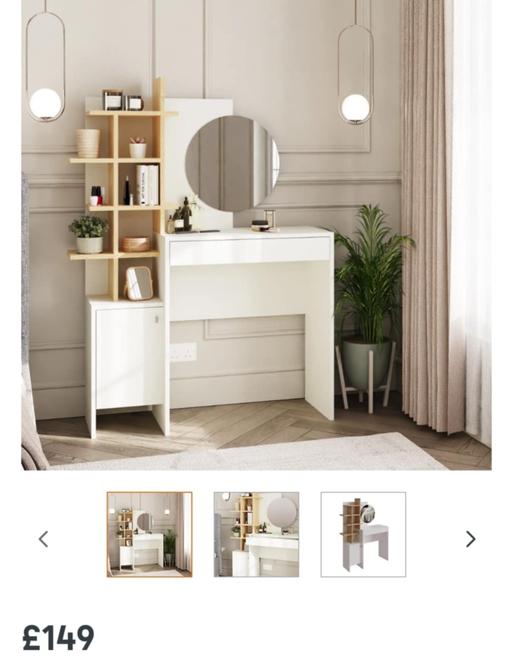 Buy & Sell West Midlands Dudley - Photos for GFW Freyja Dressing Table White/Oak