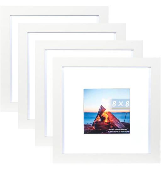 Buy & Sell Derbyshire Derby - Photos for White Wooden Picture Frame 8x8 Inch X4