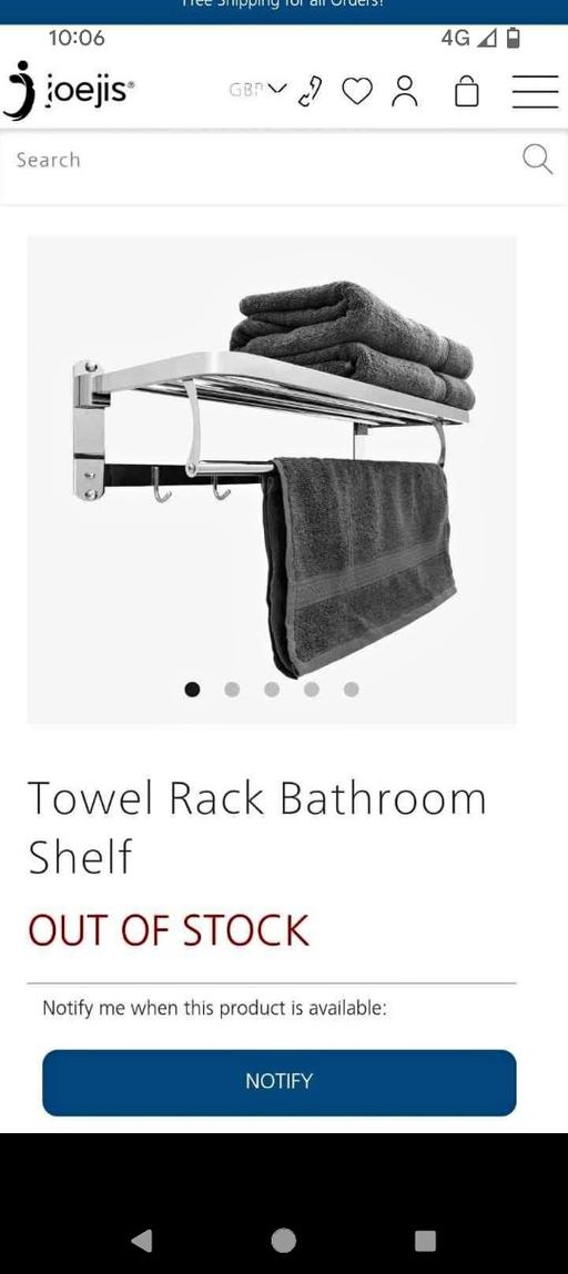 Buy & Sell South Yorkshire Sheffield - Photos for Towel rack bathroom shelf