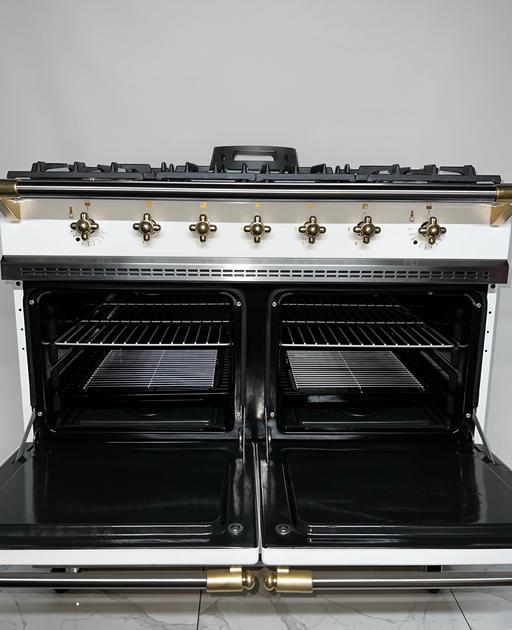 Buy & Sell West Yorkshire Bradford - Photos for La Canche 100cm Range cooker White & Brass…