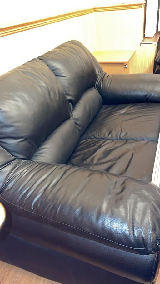 Buy & Sell West Midlands Birmingham - Photos for Black leather sofas