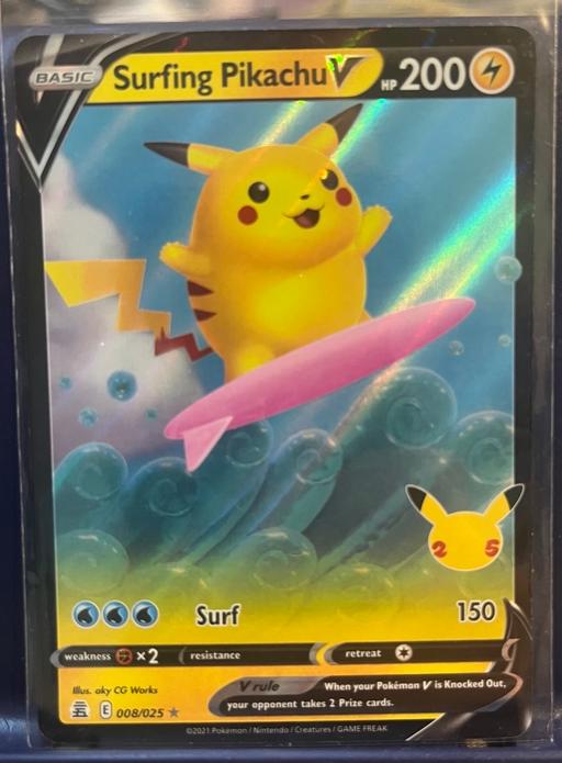 Buy & Sell Hertfordshire North Hertfordshire - Photos for Pokemon card - Surfing Pikachu V 008/025