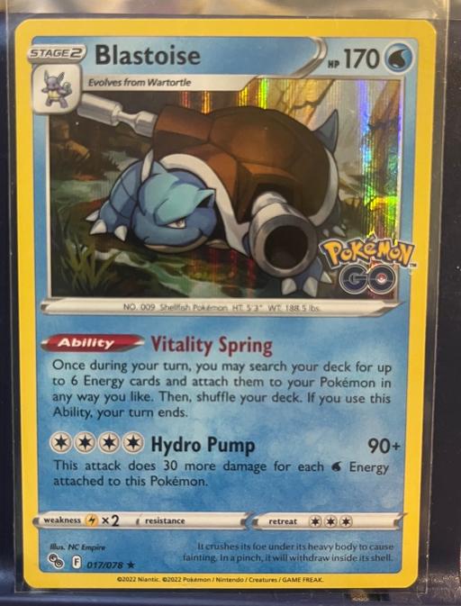 Buy & Sell Hertfordshire North Hertfordshire - Photos for Pokemon card - Blastoise rare holo 017/078