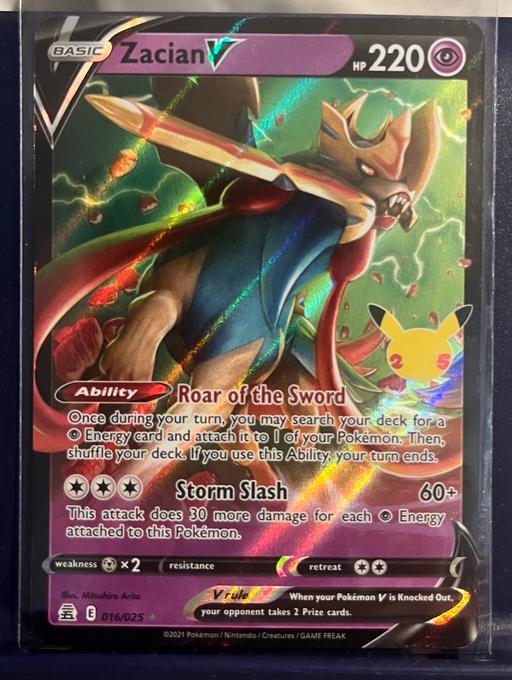 Buy & Sell Hertfordshire North Hertfordshire - Photos for Pokemon card - Zacian V 016/025 Celebration