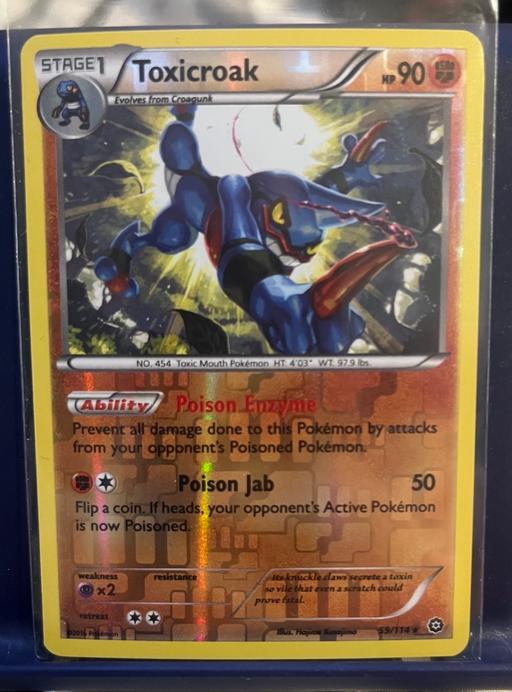 Buy & Sell Hertfordshire North Hertfordshire - Photos for Pokemon card - Toxicroak reverse 59/114