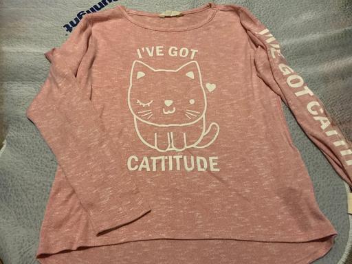 Buy & Sell North Northamptonshire Ringstead - North Northamptonshire - Photos for Girls H&M cattitude top 14 years