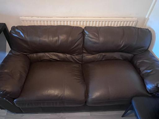 Buy & Sell Greater Manchester Manchester - Photos for dark brown leather 2 seater sofa