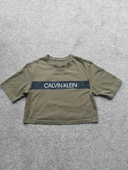 Buy & Sell West Midlands Coventry - Photos for Calvin Klein womens green crop T shirt XS