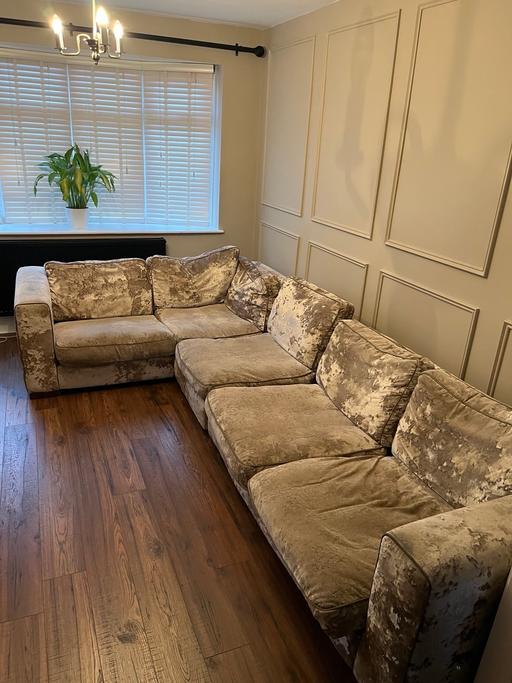 Buy & Sell Greater Manchester Salford - Photos for Crushed velvet corner sofa