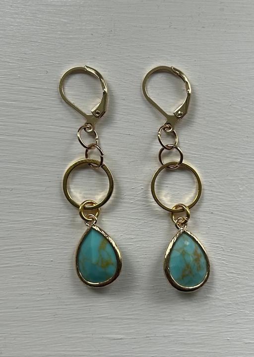 Buy & Sell Hertfordshire Dacorum - Photos for Turquoise teardrop beaded earrings