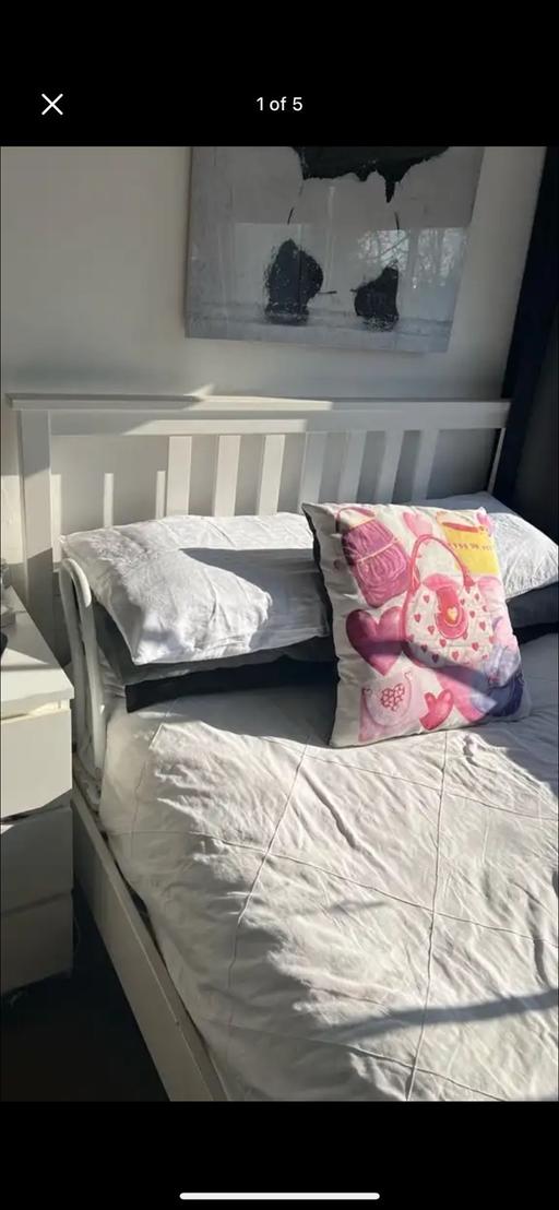 Buy & Sell South West London Motspur Park - South West London - Photos for IKEA Wood Bed Frame