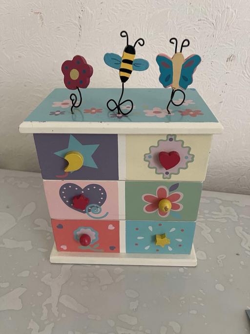 Buy & Sell South East London Peckham - South East London - Photos for Wooden Jewelry Trinket Box, 3 Drawers,