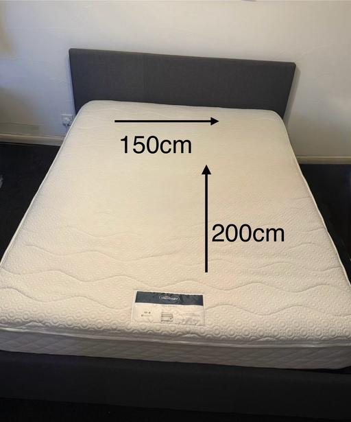 Buy & Sell South Yorkshire Doncaster - Photos for King size bed with mattress Silent night