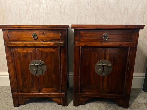 Buy & Sell South Yorkshire Doncaster - Photos for Chinese vintage bedsides x2