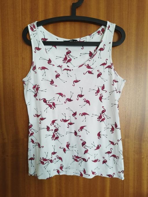 Buy & Sell South Lanarkshire Stonehouse - South Lanarkshire - Photos for White flamingo print top