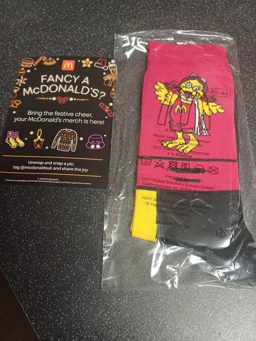 Buy & Sell Lancashire Blackpool - Photos for Official MC Donalds Bird Socks New In Wrapper